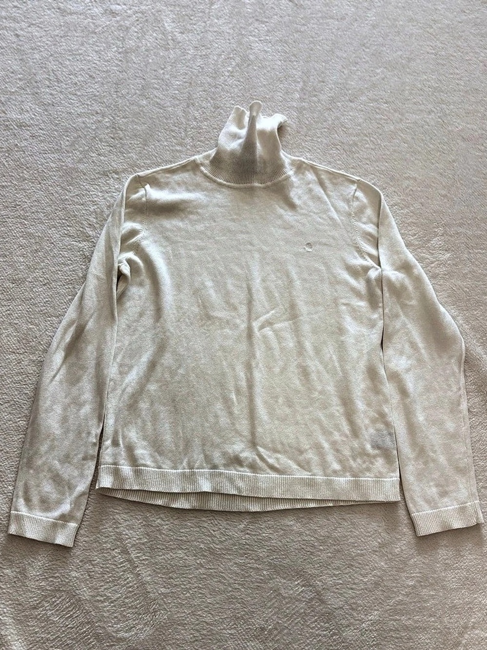 Lauren Ralph Lauren Ribbed Turtleneck Sweater Women's White Large